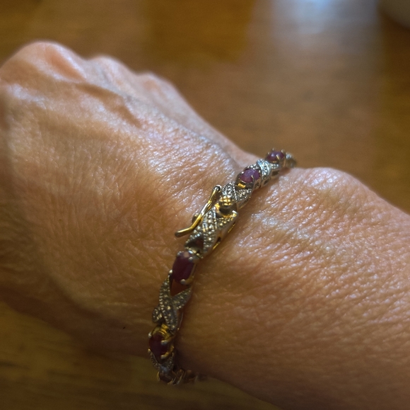 DBJ Dee Berkley Jewelry Ruby tennis bracelet - Picture 4 of 8